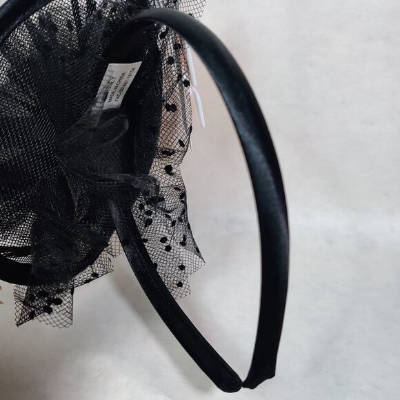 Disney Parks Haunted Mansion Funeral Fascinator Headband Wallpaper Cameo Spooky - Picture 6 of 9